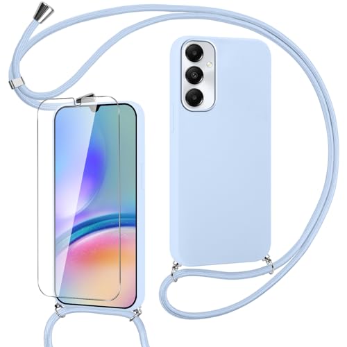 Pnakqil Handykette für Samsung Galaxy A05s Hülle mit Displayschutzfolien, Ultra Dünn Stoßfeste Handyhülle Aesthetic Mattiertes Silikon Schutzhülle Case mit Band für Samsung A05s-Lila Pnakqil Handykette für Samsung Galaxy A05s Hülle mit Displayschutzfolien, Ultra Dünn Stoßfeste Handyhülle Aesthetic Mattiertes Silikon Schutzhülle Case mit Band für Samsung A05s-Lila von Pnakqil