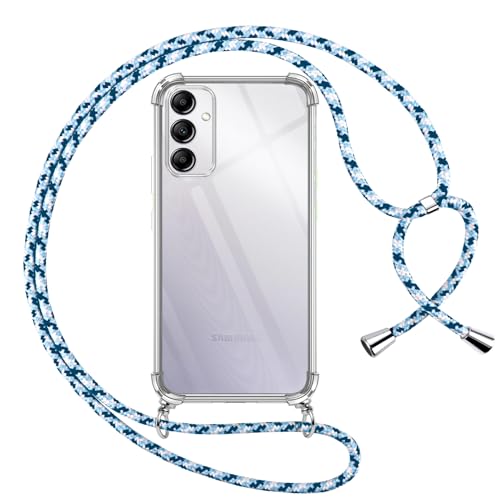 Pnakqil Handykette für Samsung Galaxy A14 5G Hülle mit Band, Transparent Weich Silikon mit Kordel Necklace Schnur Anti-Fall Bumper Schutzhülle Case Kompatibel mit Samsung A14 5G 6.6", Blau Pnakqil Handykette für Samsung Galaxy A14 5G Hülle mit Band, Transparent Weich Silikon mit Kordel Necklace Schnur Anti-Fall Bumper Schutzhülle Case Kompatibel mit Samsung A14 5G 6.6", Blau von Pnakqil
