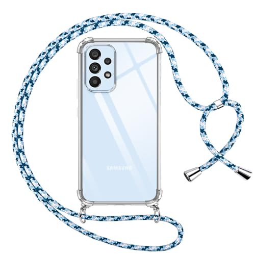 Pnakqil Handykette für Samsung Galaxy A53 5G Hülle mit Band, Transparent Weich Silikon mit Kordel Necklace Schnur Anti-Fall Bumper Schutzhülle Case Kompatibel mit Samsung A53 5G 6.5", Blau Pnakqil Handykette für Samsung Galaxy A53 5G Hülle mit Band, Transparent Weich Silikon mit Kordel Necklace Schnur Anti-Fall Bumper Schutzhülle Case Kompatibel mit Samsung A53 5G 6.5", Blau von Pnakqil