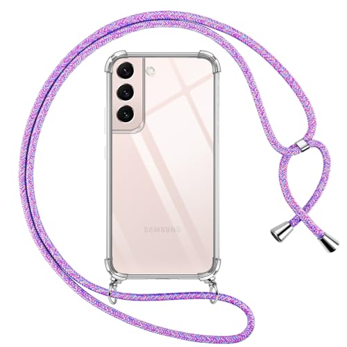 Pnakqil Handykette für Samsung Galaxy S22 5G Hülle mit Band, Transparent Weich Silikon mit Kordel Necklace Schnur Anti-Fall Bumper Schutzhülle Case Kompatibel mit Samsung S22 5G 6.1", Lila Pnakqil Handykette für Samsung Galaxy S22 5G Hülle mit Band, Transparent Weich Silikon mit Kordel Necklace Schnur Anti-Fall Bumper Schutzhülle Case Kompatibel mit Samsung S22 5G 6.1", Lila von Pnakqil