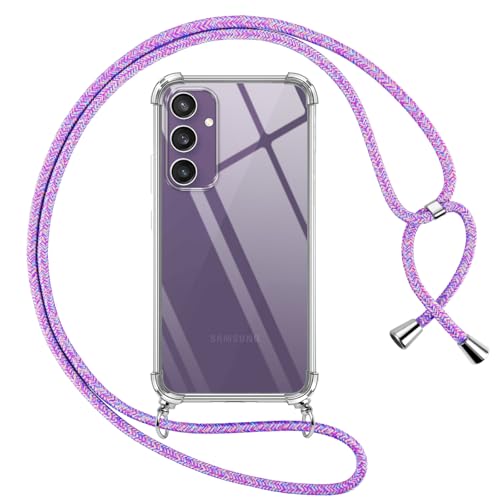 Pnakqil Handykette für Samsung Galaxy S23 FE 5G Hülle mit Band, Transparent Weich Silikon mit Kordel Necklace Schnur Anti-Fall Bumper Schutzhülle Case Kompatibel mit Samsung S23 FE 5G 6.4", Lila Pnakqil Handykette für Samsung Galaxy S23 FE 5G Hülle mit Band, Transparent Weich Silikon mit Kordel Necklace Schnur Anti-Fall Bumper Schutzhülle Case Kompatibel mit Samsung S23 FE 5G 6.4", Lila von Pnakqil