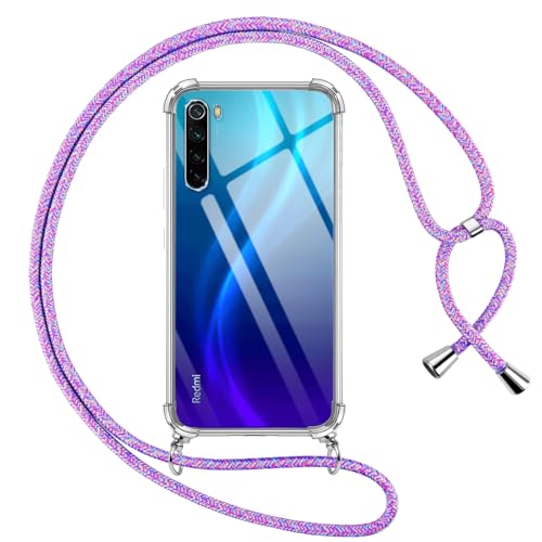 Pnakqil Handykette für Xiaomi Redmi Note 8 Hülle mit Band, Transparent Weich Silikon mit Kordel Necklace Schnur Anti-Fall Bumper Schutzhülle Case Kompatibel mit Redmi Note 8 6.3", Lila Pnakqil Handykette für Xiaomi Redmi Note 8 Hülle mit Band, Transparent Weich Silikon mit Kordel Necklace Schnur Anti-Fall Bumper Schutzhülle Case Kompatibel mit Redmi Note 8 6.3", Lila von Pnakqil