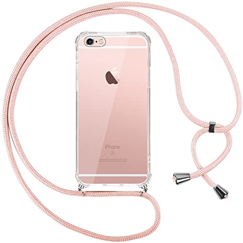 Pnakqil Handykette für iPhone 6/iPhone 6s Hülle mit Band, Transparent Weich Silikon Case mit Kordel Necklace, Durchsichtig Anti-Fall Schutzhülle für iPhone 6S mit Lanyard, Rose Pnakqil Handykette für iPhone 6/iPhone 6s Hülle mit Band, Transparent Weich Silikon Case mit Kordel Necklace, Durchsichtig Anti-Fall Schutzhülle für iPhone 6S mit Lanyard, Rose von Pnakqil