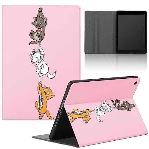 Pnakqil Hülle für Apple iPad Pro 11 2022/2020/2021/2018, PU Leder Flip Schutzhülle TPU Silikon Stoßfest Multi-Winkel Verstellbar Ständer Tablet Folio Cover für iPad Pro 4./3./2./1.Gen, Katzen 1 von Pnakqil