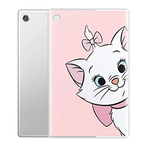 Pnakqil Hülle kompatibel mit Amazon Fire HD 10 (9. Gen 2019 & 7. Gen 2017), Weiche TPU Silikonhülle Semi-Transparente Cover Scratch-Resistant Case Ultradünn Schutzhülle Katze 01 von Pnakqil