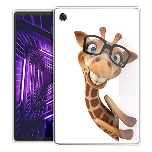 Pnakqil Hülle kompatibel mit Lenovo Tab M10 FHD Plus, Weiche TPU Silikonhülle Semi-Transparente Cover Scratch-Resistant Case Ultradünn Schutzhülle für Lenovo Tab M10 Plus 10,3 Zoll Tablet, Giraffe von Pnakqil