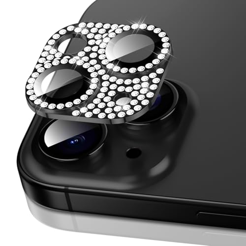 Pnakqil Kameraschutz für iPhone 13/iPhone 13 Mini Kamera Schutz Glitzer, Bling Diamant Ultra-Klar HD Objektivschutz 9H Härte Anti-Kratzer Gehärtetes Glas Linse Schutzfolie für iPhone 13 Mini, Schwarz Pnakqil Kameraschutz für iPhone 13/iPhone 13 Mini Kamera Schutz Glitzer, Bling Diamant Ultra-Klar HD Objektivschutz 9H Härte Anti-Kratzer Gehärtetes Glas Linse Schutzfolie für iPhone 13 Mini, Schwarz von Pnakqil