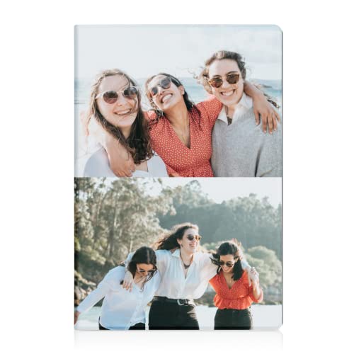 Pnakqil Kompatibel mit Samsung Galaxy Tab A 10,1" 2019(T510/T515) Hülle Personalisierte Foto Text, PU Leder Flip Tasche Hüllen Tablet Schutzhülle Stoßfestigkeit Custom Case, 2 von Pnakqil