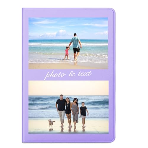 Pnakqil Kompatibel mit Samsung Galaxy Tab A8 10,5" 2021(X200/X205) Hülle Personalisierte Foto Text, PU Leder Flip Tasche Hüllen Tablet Schutzhülle Stoßfestigkeit Custom Case Only, 6 von Pnakqil