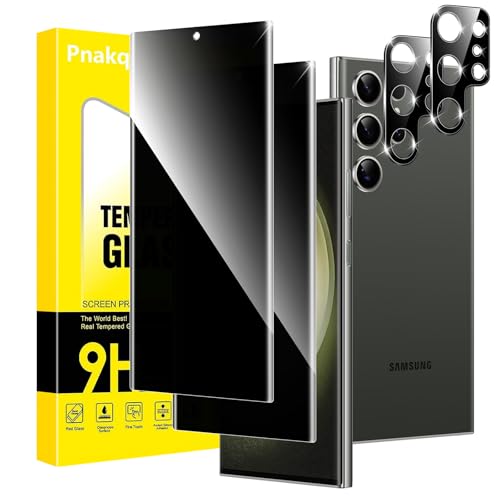 Pnakqil Sichtschutz Panzer Schutz Glas für Samsung Galaxy S23 Ultra 5G mit Kameraschutz,Privacy Schutzfolie Displayschutz,Anti-Spy Schutzglas Panzerfolie mit 28° Blickschutz Sichtschutzfolie, 2 Stück Pnakqil Sichtschutz Panzer Schutz Glas für Samsung Galaxy S23 Ultra 5G mit Kameraschutz,Privacy Schutzfolie Displayschutz,Anti-Spy Schutzglas Panzerfolie mit 28° Blickschutz Sichtschutzfolie, 2 Stück von Pnakqil