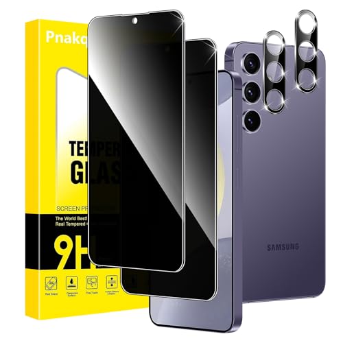 Pnakqil Sichtschutz Panzer Schutz Glas für Samsung Galaxy S24 5G mit Kameraschutz,Privacy Schutzfolie Displayschutz,Anti-Spy Schutzglas Panzerfolie mit 28° Blickschutz Sichtschutzfolie, 2 Stück Pnakqil Sichtschutz Panzer Schutz Glas für Samsung Galaxy S24 5G mit Kameraschutz,Privacy Schutzfolie Displayschutz,Anti-Spy Schutzglas Panzerfolie mit 28° Blickschutz Sichtschutzfolie, 2 Stück von Pnakqil