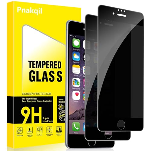 Pnakqil Sichtschutz Schutzfolie für iPhone 6/iPhone 6s 2 Stück,Privacy Anti-Spy 9H Härte Sichtschutzfolie Bickschutzfolie,Privatsphäre Anti-Spähen Kratzfest Schutzglas Displayschutzfolie Pnakqil Sichtschutz Schutzfolie für iPhone 6/iPhone 6s 2 Stück,Privacy Anti-Spy 9H Härte Sichtschutzfolie Bickschutzfolie,Privatsphäre Anti-Spähen Kratzfest Schutzglas Displayschutzfolie von Pnakqil