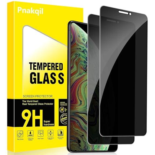 Pnakqil Sichtschutz Schutzfolie für iPhone XS Max 2 Stück,Privacy Anti-Spy 9H Härte Sichtschutzfolie Bickschutzfolie,Privatsphäre Anti-Spähen Kratzfest Blasenfrei Schutzglas Displayschutzfolie Pnakqil Sichtschutz Schutzfolie für iPhone XS Max 2 Stück,Privacy Anti-Spy 9H Härte Sichtschutzfolie Bickschutzfolie,Privatsphäre Anti-Spähen Kratzfest Blasenfrei Schutzglas Displayschutzfolie von Pnakqil