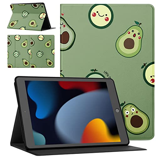 Pnakqil Tablet Hülle für Apple iPad 10.2 (2020)/iPad 8th Gen 10.2 Zoll ablette Ultra Dünn Flip Schutzhülle Rücken Weiches TPU PU Leder mit Standfunktion Stoßfest Multi-Winkel Verstellbar -Avocado von Pnakqil