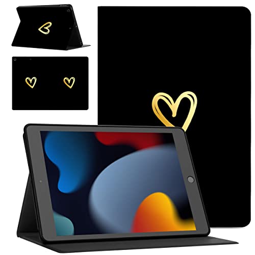 Pnakqil Tablet Hülle für Samsung Galaxy Tab S6 Lite 10.4 Zoll ablette Ultra Dünn Flip Schutzhülle Rücken Schwarz Weiches TPU PU Leder mit Standfunktion Stoßfest Multi-Winkel Verstellbar -Love von Pnakqil