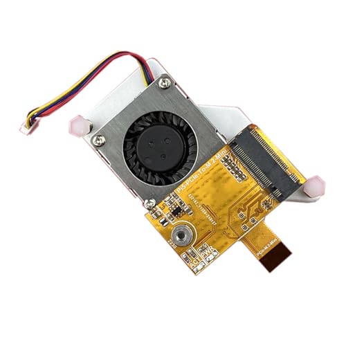 PCIe auf M.2 NVMe SSD kleine Erweiterungsplatine mit Lüfter für RPI5 Board Erweiterungszubehör für RPI5 von Pnuokn