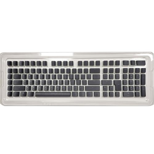 Pnuokn 117keys Koreanisch/Russische Doubleshots PBT Backlit Puddings Keycap OEM-Profil für mechanische Gamer-Tastaturen mit Hintergrundbeleuchtung von Pnuokn