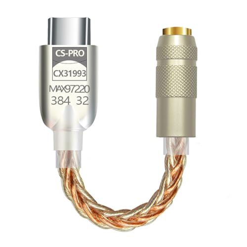 Verbesserter digitaler Soundverstärker CX31993 MAX97220 Chip Typ C 3,5 mm HiFi-Adapter 32 Bit/384 kHz Kopfhörer-Adapter Typ C auf 3,5 mm Adapter Verbesserter digitaler Soundverstärker CX31993 MAX97220 Chip Typ C 3,5 mm HiFi-Adapter 32 Bit/384 kHz Kopfhörer-Adapter Typ C auf 3,5 mm Adapter von Pnuokn