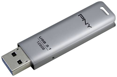 PNY Elite Steel USB-Stick 128GB Silber FD128ESTEEL31G-EF USB 3.1 von Pny