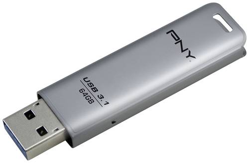 PNY Elite Steel USB-Stick 64GB Silber FD64GESTEEL31G-EF USB 3.1 PNY Elite Steel USB-Stick 64GB Silber FD64GESTEEL31G-EF USB 3.1 von Pny
