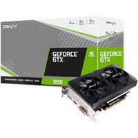 PNY GeForce GTX 1650 DUAL 4GB GDDR6 VERTO Dual Fan Grafikkarte HDMI/DP von Pny