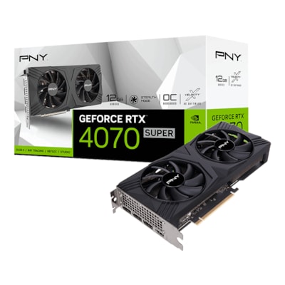 PNY GeForce RTX 4070 SUPER Verto 12GB GDDR6X OC Grafikkarte von Pny