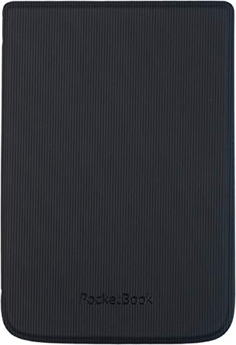 Pocketbook Shell Cover passend für Basic 4, Basic Lux 2, Color, Touch HD 3, Touch Lux 4 und Touch Lux 5 - Straight Lines Black von PocketBook