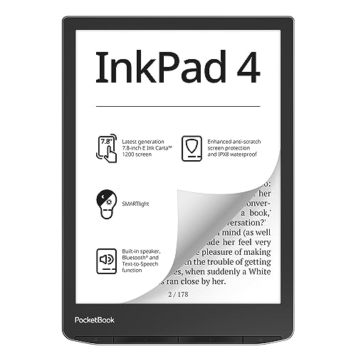 PocketBook InkPad 4 - Stardust Silver, E-Book Reader von PocketBook