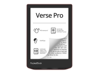 PocketBook Verse PRO - eBook-Reader - Linux 3.10.65 - 16 GB - 6 16 Graustufen (4-bit) E Ink Carta (1072 x 1448) - Touchscreen - Bluetooth, Wi-Fi - rot von PocketBook