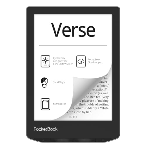 Pocketbook Verse Liseuse 8 Go WiFi Noir, Argent von PocketBook
