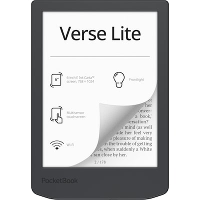 PocketBook Verse Lite eReader mist grey 15,24cm (6") Display 8 GB von Pocketbook Readers GmbH
