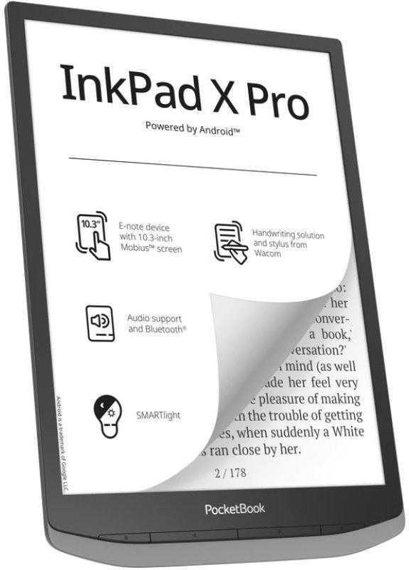 Pocketbook InkPad X Pro - Mist Grey - E-Book-Reader (PB1040D-M-WW) von Pocketbook