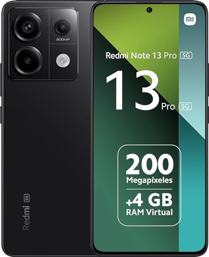 Xiaomi Redmi Note 13 Pro 5G Smartphone 12 + 512 GB, Snapdragon 7s Gen 2, 6,67 Zoll Super QPD, Ultra-Clear 200 MP Kamera, Schwarz (EU Version) von Poco