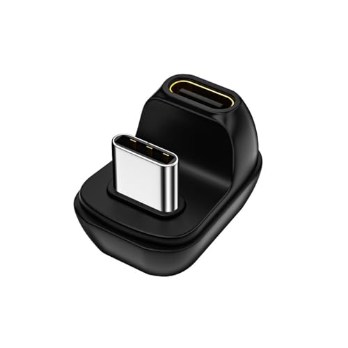 Pocoiau 180 Grad Typ C Stecker auf Buchse Adapter Ladeanschluss mit 100 W Schnellladung und 40 Gbit/s Datenübertragungsfunktion Pocoiau 180 Grad Typ C Stecker auf Buchse Adapter Ladeanschluss mit 100 W Schnellladung und 40 Gbit/s Datenübertragungsfunktion von Pocoiau