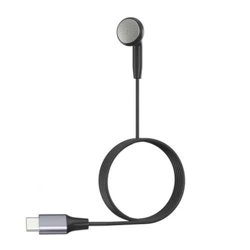 Pocoiau 45 cm/100 cm Typ-C-Ohrhörer, digitaler Chip, einseitiger Kopfhörer ohne Mikrofon, Plug-and-Play, für Autofahren, Singen Pocoiau 45 cm/100 cm Typ-C-Ohrhörer, digitaler Chip, einseitiger Kopfhörer ohne Mikrofon, Plug-and-Play, für Autofahren, Singen von Pocoiau
