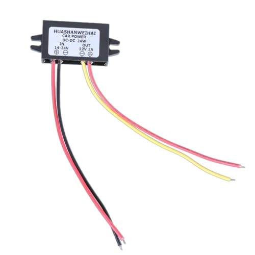Pocoiau Effizienter Auto-Spannungsregler, 14-24 V auf 12 V Wandler, Step-Down-Power-Modul für Elektronik, Auto-Player Pocoiau Effizienter Auto-Spannungsregler, 14-24 V auf 12 V Wandler, Step-Down-Power-Modul für Elektronik, Auto-Player von Pocoiau