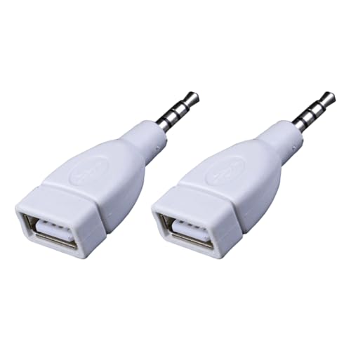 Pocoiau Sound-Konverter, 3,5 mm AUX-Stecker auf USB 2.0-Buchse, Konverter, Adapter für Autolautsprecher und MP3-Player Pocoiau Sound-Konverter, 3,5 mm AUX-Stecker auf USB 2.0-Buchse, Konverter, Adapter für Autolautsprecher und MP3-Player von Pocoiau