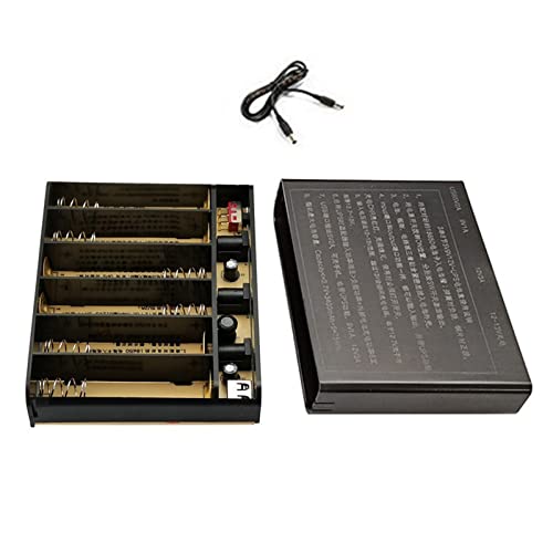 Pocoiau USB 5V für 9V 12V Ausgang 6x 18650 Akku Power Box für Router Handy Tablet Modem CCTV-Kamera LED Pocoiau USB 5V für 9V 12V Ausgang 6x 18650 Akku Power Box für Router Handy Tablet Modem CCTV-Kamera LED von Pocoiau