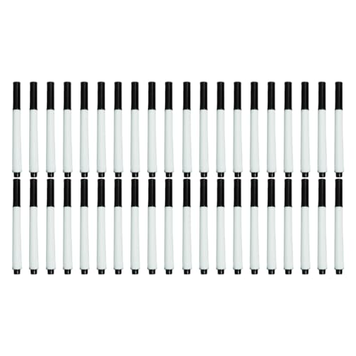 Pocoiau Whiteboard-Marker, radierbar, für Schule, Büro, Whiteboard, Kreidetafel, Schreiben, Zeichnen, 40 Stück von Pocoiau