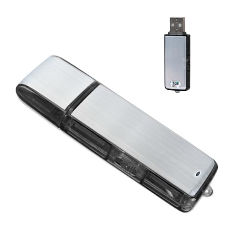 16G Mini Digital Voice Recorder – Podazz Sound Actived 90 Stunden Kapazität wiederaufladbarer USB-Soundrekorder mit Metallgehäuse für Vorlesungen Besprechungen von Podazz