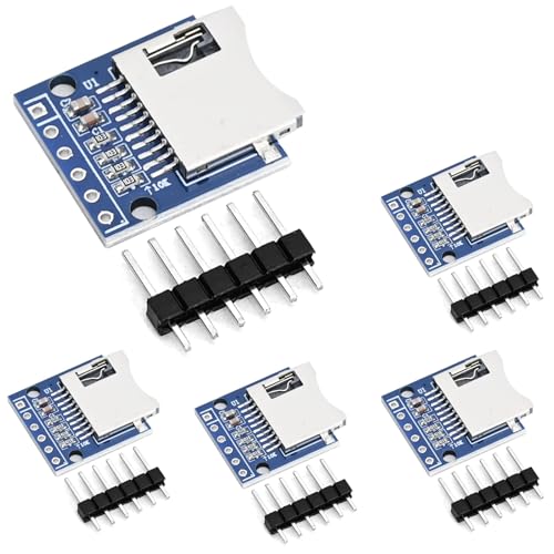 5 x Micro-SD-Kartenmodul Micro-SD-Kartenmodul Mini-TF-Kartenleser-Adapter Speichererweiterungsmodul für Arduino 5 x Micro-SD-Kartenmodul Micro-SD-Kartenmodul Mini-TF-Kartenleser-Adapter Speichererweiterungsmodul für Arduino von Podazz