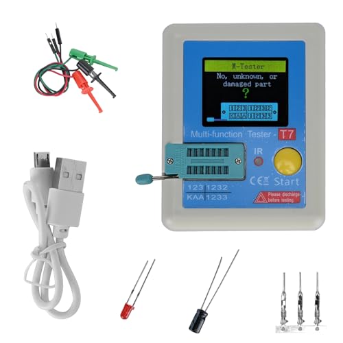 Podazz LCR-T7 Transistor-Tester, hohe Präzision, Multifunktions-Tester, 128 TFT LCD, Dioden-Kapazität, Triode von Podazz