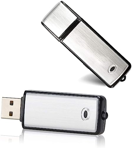 Podazz Mini-Digital-Diktiergerät, 8/16 GB, wiederaufladbarer USB-Soundrekorder mit Metallgehäuse, 90 Stunden Kapazität für Konferenzbesprechungen (08 GB) von Podazz