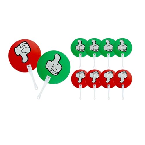 Poggapp 10er-Pack „Daumen Runter“-Abstimmungspaddel Fürs Klassenzimmer, Unterrichtsbedarf für Kleine Gruppen, Lehrerbedarf, „Ja oder Nein“, Langlebig, Einfach zu Installieren Poggapp 10er-Pack „Daumen Runter“-Abstimmungspaddel Fürs Klassenzimmer, Unterrichtsbedarf für Kleine Gruppen, Lehrerbedarf, „Ja oder Nein“, Langlebig, Einfach zu Installieren von Poggapp