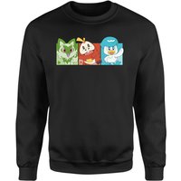 Pokémon 1st Starters Panels Sweatshirt - Black - M von Pokemon