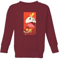 Pokémon Fuecoco Kids' Sweatshirt - Burgundy - 11-12 Jahre von Pokemon