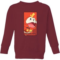 Pokémon Fuecoco Kids' Sweatshirt - Burgundy - 3-4 Jahre von Pokemon