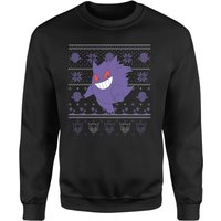 Pokemon Gengar Weihnachtspullover – Schwarz - L von Pokemon