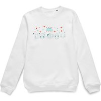 Pokemon Happy Holidays Outlines Weihnachtspullover – Weiß - XL von Pokemon