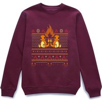 Pokémon Merry Litmas Unisex Weihnachtspullover – Burgund - M von Pokemon